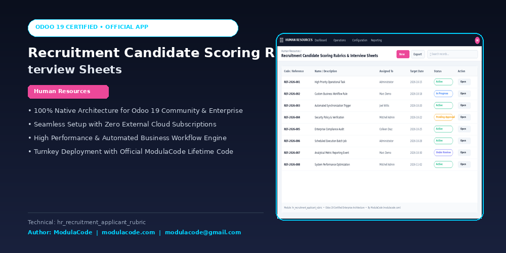 Recruitment Candidate Scoring Rubrics & Interview Sheets