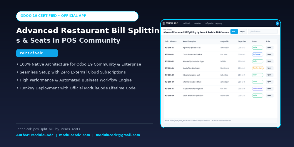 Advanced Restaurant Bill Splitting by Items & Seats in POS Community
